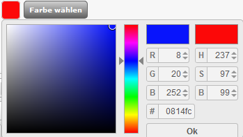 Farbauswahl