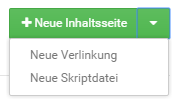 Anlegen eines Contents per Dropdown