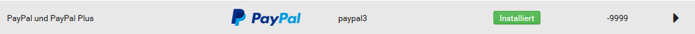 Modul PayPal (paypal3) unter Module > Zahlungsweisen > Sonstige