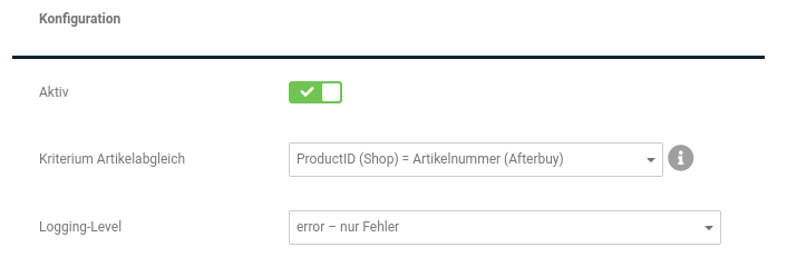 Abschnitt _**Konfiguration**_