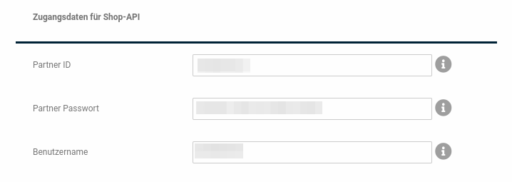 Abschnitt _**Zugangsdaten für Shop-API**_