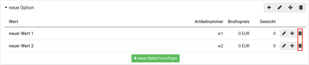 Eintrag ausgeklappt