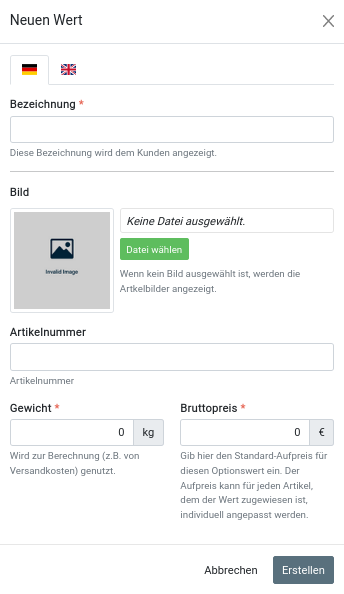 Neuen Wert