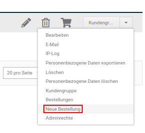 Dropdown-Schaltfläche