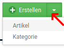 Dropdown-Funktion des Buttons _**Erstellen**_