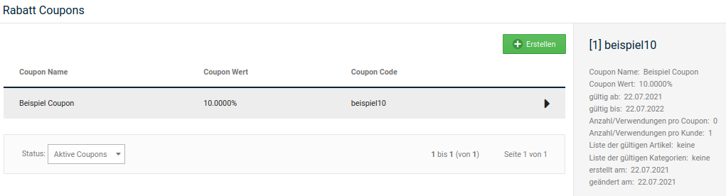 Rabatt Coupons