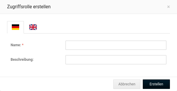 _**Zugriffsrolle erstellen**_