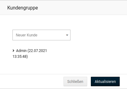 Kundengruppe zuweisen