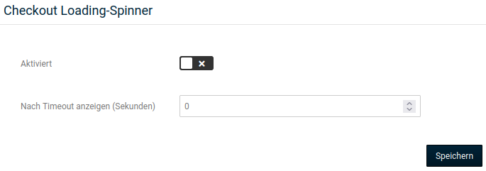 Konfiguration des Checkout Loading-Spinners