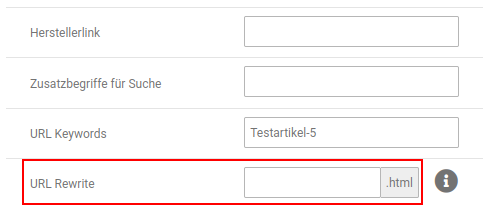 _**URL Rewrite**_ für Artikel