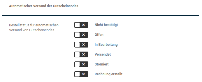Einstellungen für das Modul _**Gutscheinsystem**_