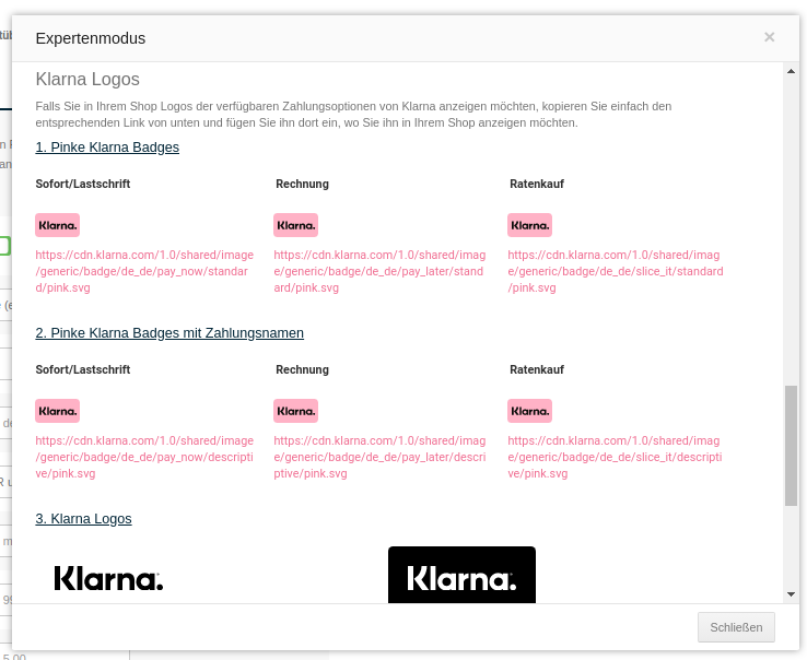 Klarna Logos