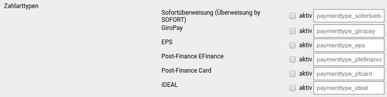 Einstellungen für Online-Überweisungen