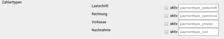 Einstellungen für _**Kontobasierte Zahlungsweisen**_