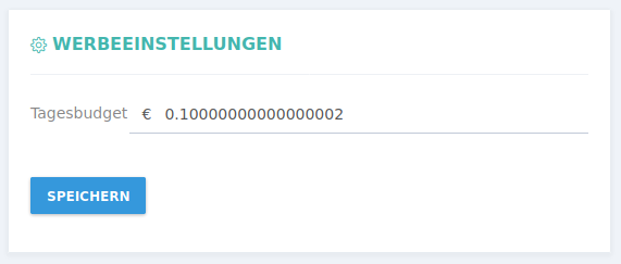 Werbeeinstellungen