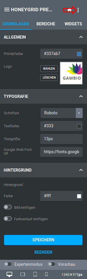 Aufruf der Import-Funktion des StyleEdit 4