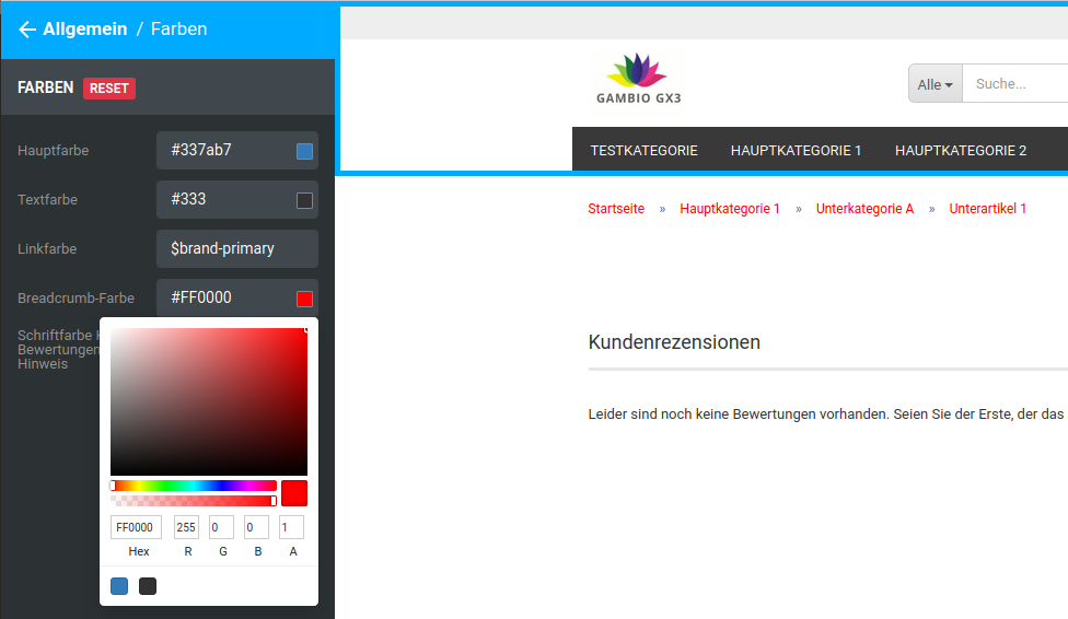 _**Breadcrumb-Farbe**_ rot (#FF0000)